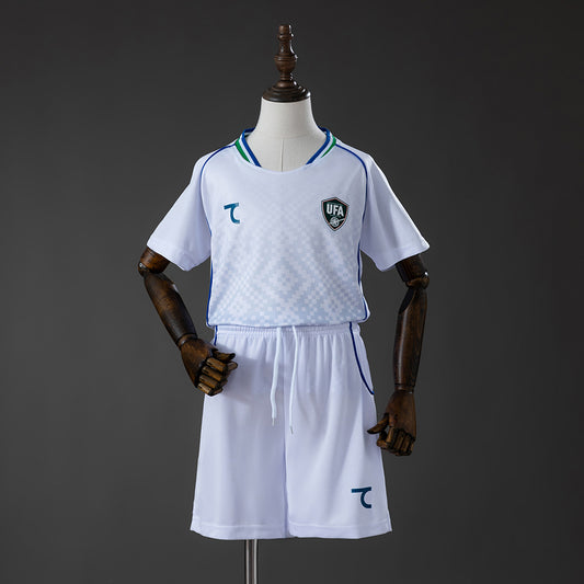 Kit Criança Uzbequistão 2026 Alternativo Branca
