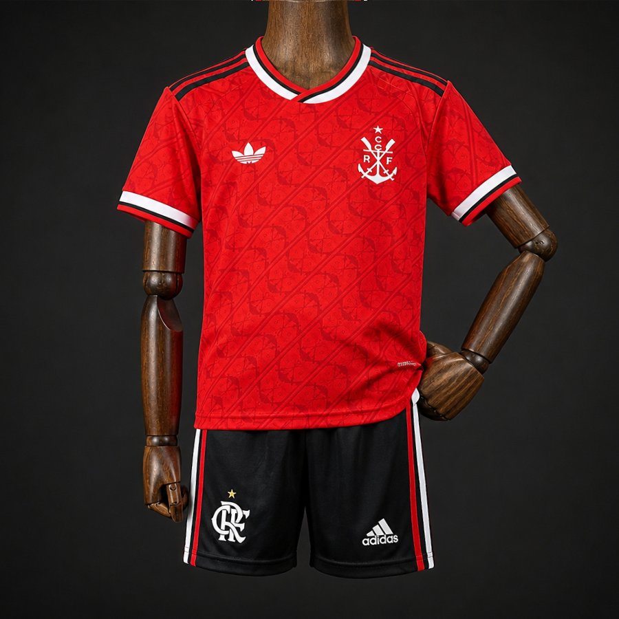 Kit Criança CR Flamengo 2026-27 Alternativo Vermelho