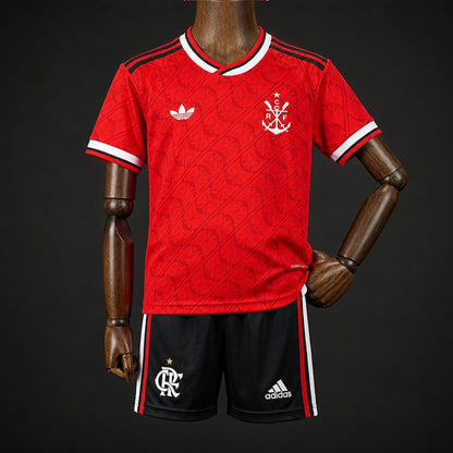 Kit Criança CR Flamengo 2026-27 Alternativo Vermelho