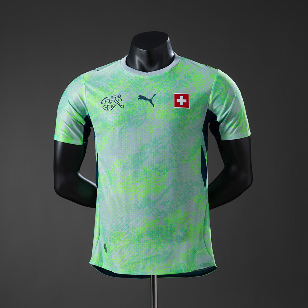 Camisola Suiça 2026 Alternativa Verde Versão Jogador