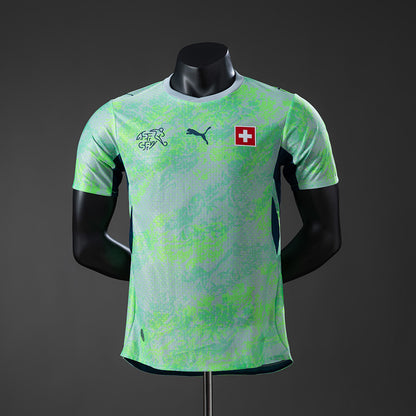 Camisola Suiça 2026 Alternativa Verde Versão Jogador