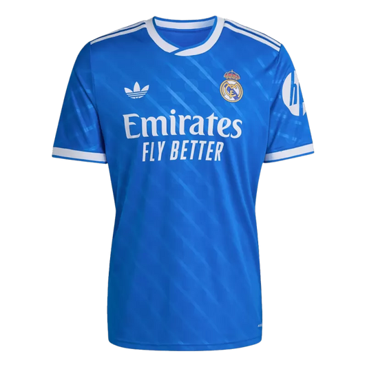 Camisola Real Madrid CF 2025-26 Alternativa Azul Versão Adepto MBAPPÉ #10
