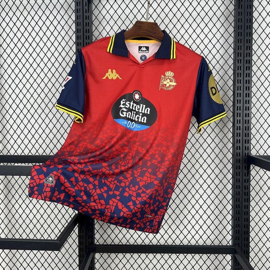 Camisola RC Deportivo de Corunha 2025-26 Alternativa Vermelha Versão Adepto