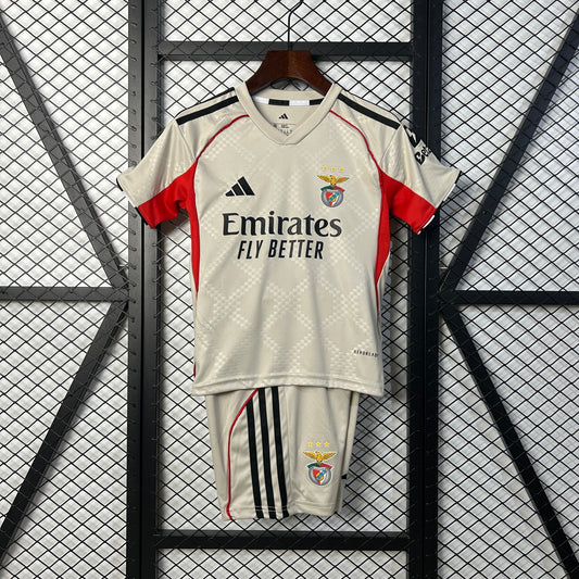 Kit Criança SLB 2025-26 Alternativo Beje