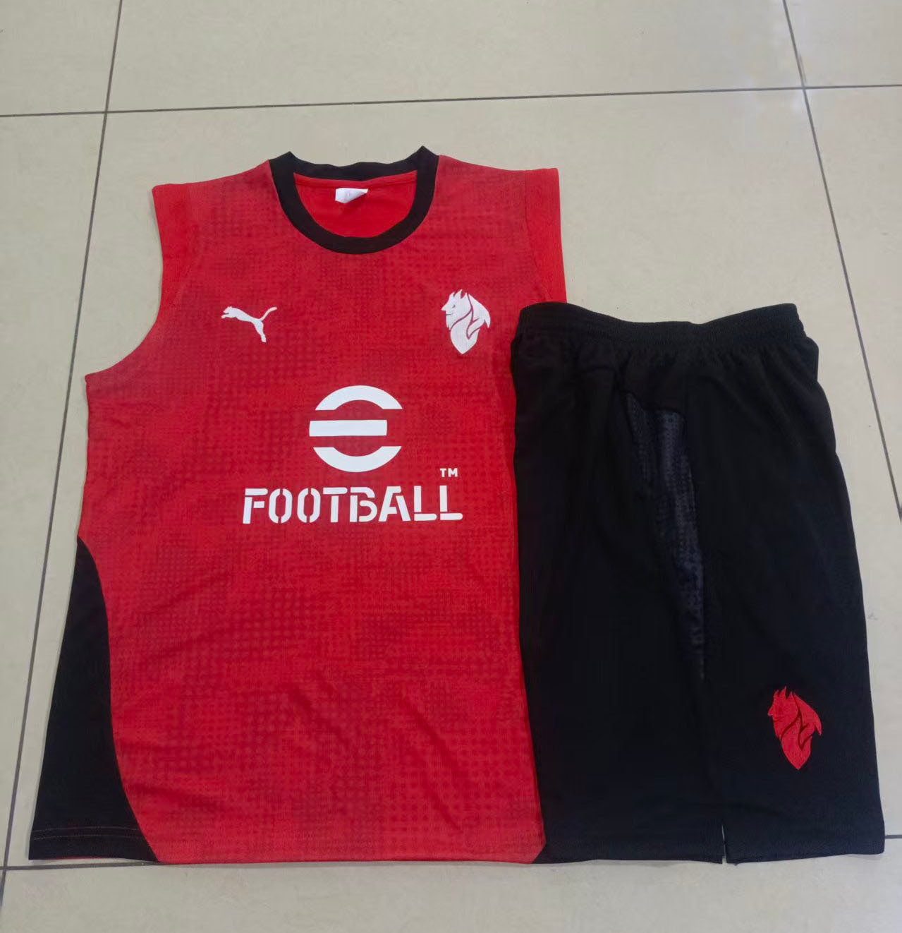 Kit Treino Manga Cava AC Milan 2025-26