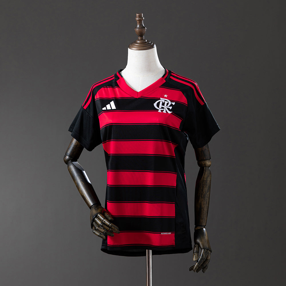 Camisola CR Flamengo 2025-26 Principal Lisa Versão Mulher