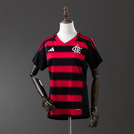 Camisola CR Flamengo 2025-26 Principal Lisa Versão Mulher
