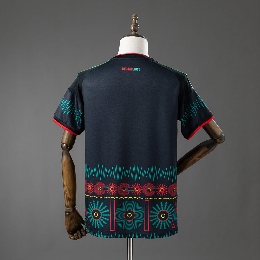 Camisola Jamaica 2026 Alternativa Preta Versão Adepto