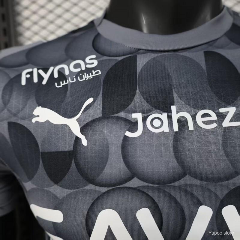 Camisola Al-Hilal SFC 2025-26 Alternativa Cinzenta Versão Jogador
