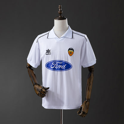 Camisola Valencia FC 1996-97 Alternativa Branca Versão Adepto