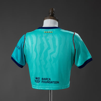 Crop Top Mulher FC Barcelona 2026-27 Alternativo Azul