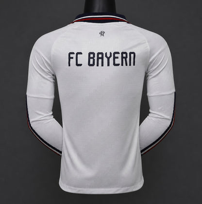 Camisola Manga Comprida FC Bayern Munique 2026-27 Alternativa Creme Versão Jogador