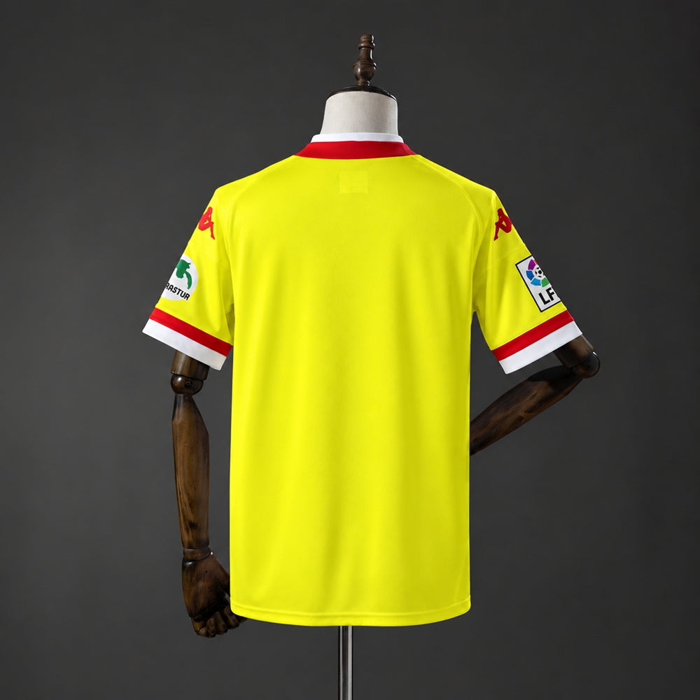 Camisola Real Sporting de Gijón 2015-16 Alternativa Amarela Versão Adepto
