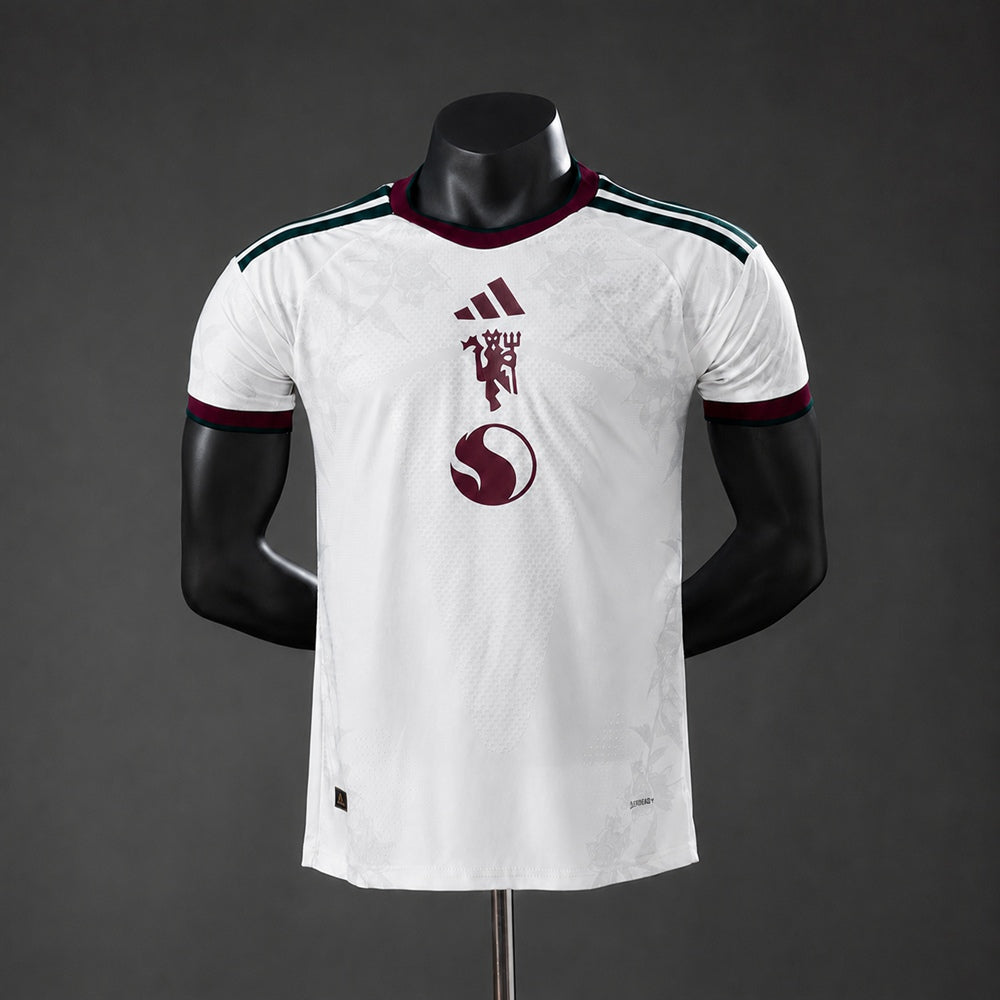 Camisola M-UNITED 2026-27 Alternativa Branca Versão Jogador
