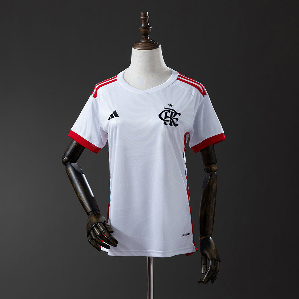 Camisola Flamengo 2024-25 Alternativa Branca Versão Adepto
