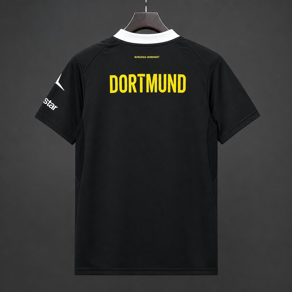 Camisola Borussia Dortmund 2026-27 Alternativa Preta Versão Adepto