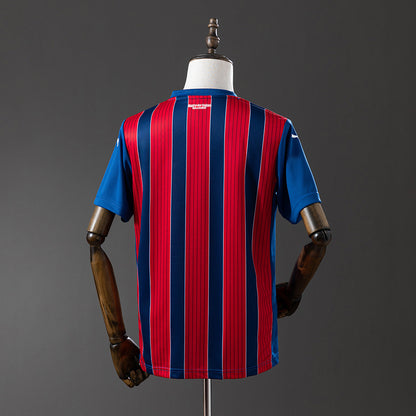 Camisola EC Bahia 2025-26 Alternativa Vermelha/Riscas Lisa Versão Adepto