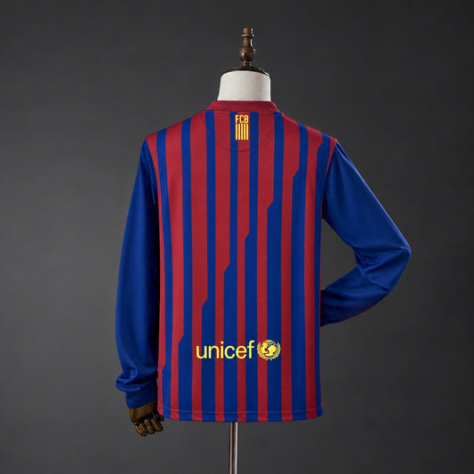 Camisola Manga Comprida FC Barcelona 2011-12 Principal Versão Adepto