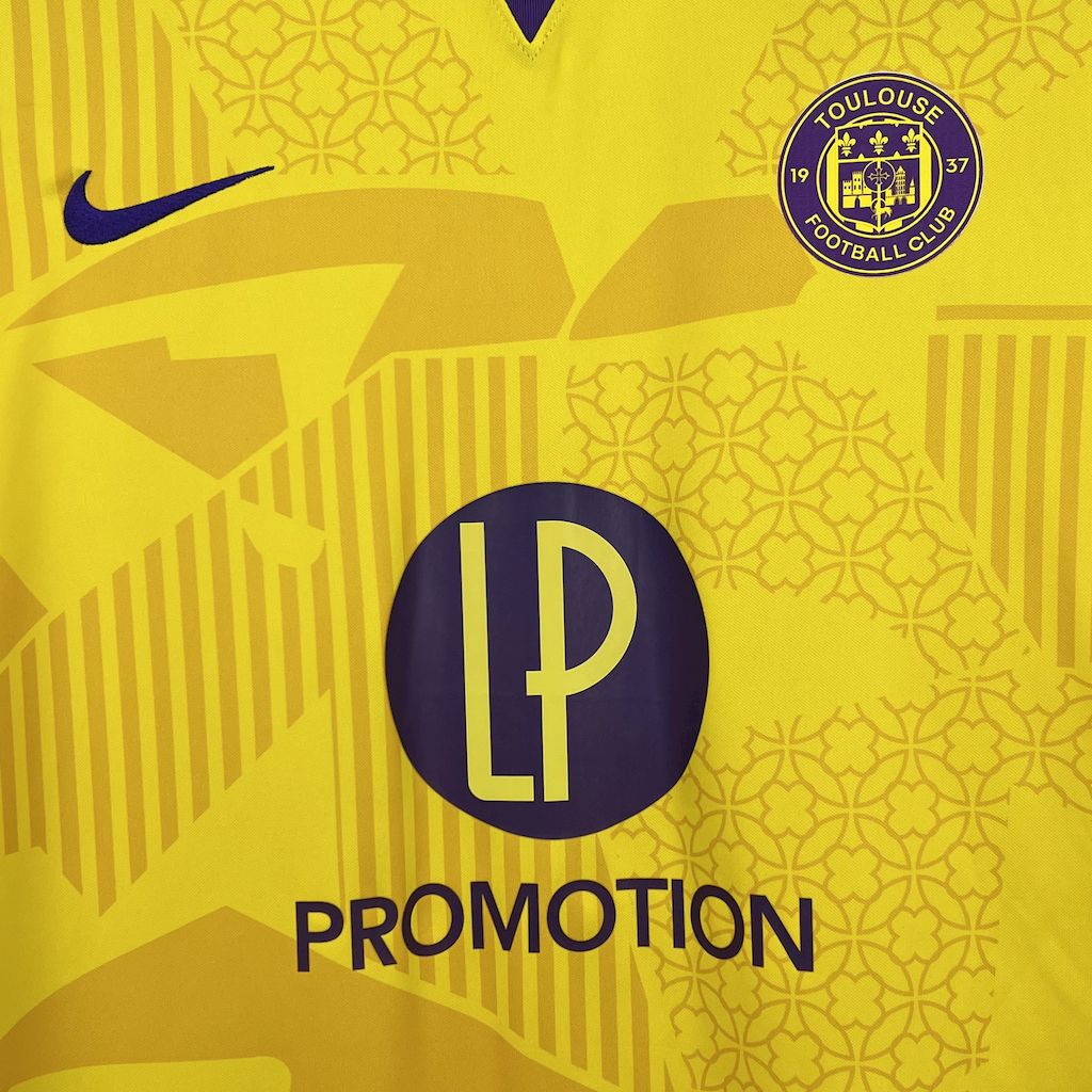 Camisola Toulouse 2024-25 Alternativa Amarela Versão Adepto