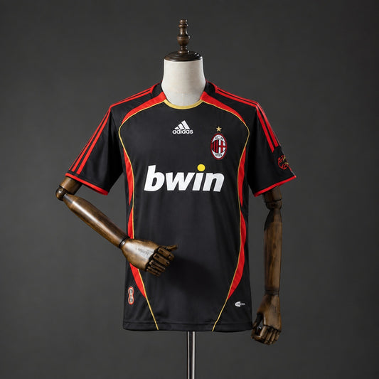 Camisola AC Milan 2006-07 Alternativa Preta Versão Adepto
