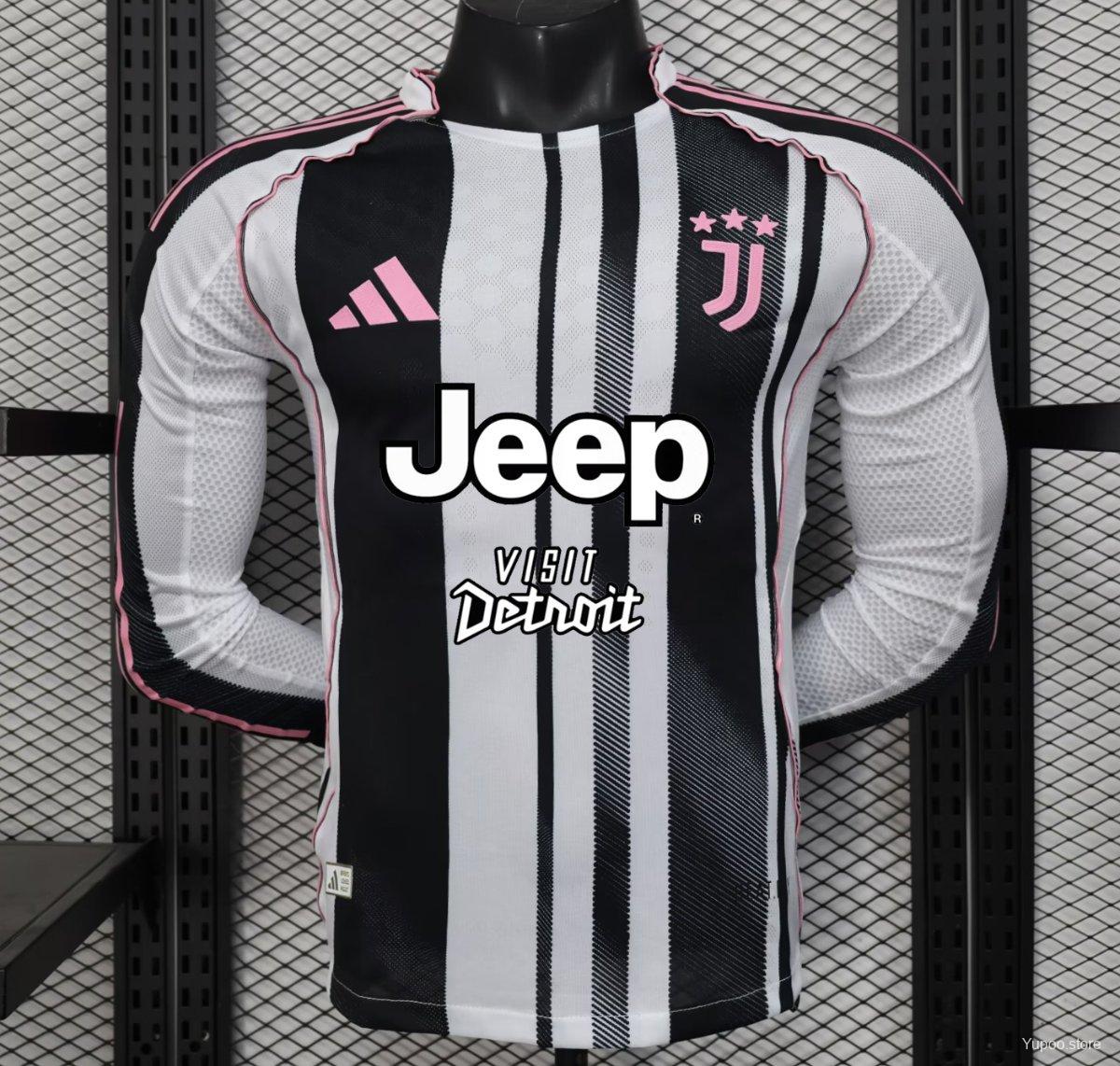 Camisola Manga Comprida Juventus FC 2025-26 Principal Versão Jogador