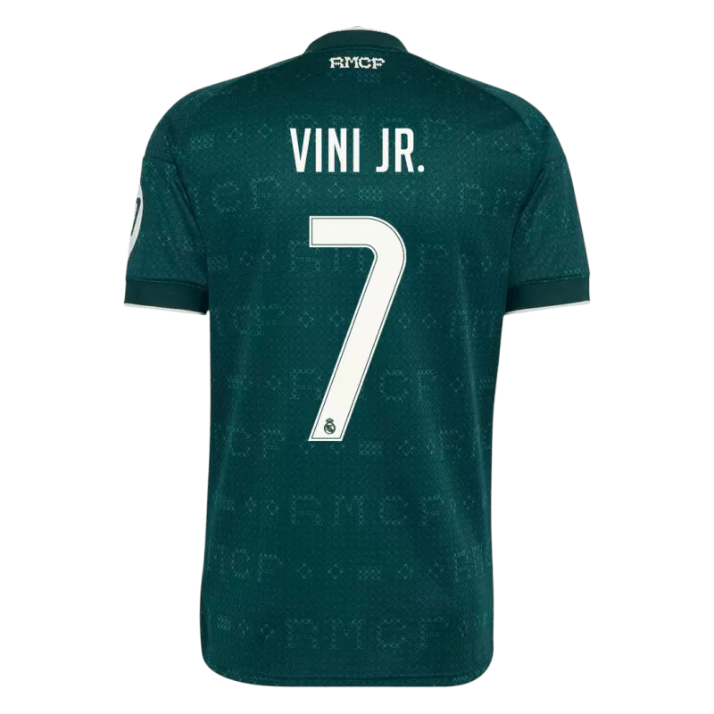 Camisola Real Madrid CF 2026-27 Alternativa Verde Versão Adepto VINI JR. #7
