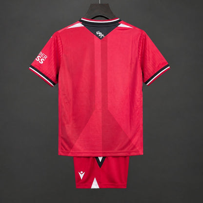 Kit Criança W-Bromw 2026-27 Alternativo Vermelho