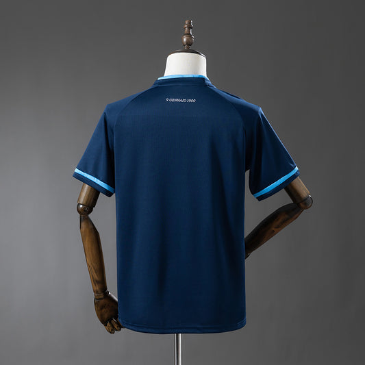 Camisola SS Lazio 2025-26 Alternativa Azul Versão Adepto