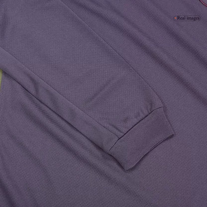 Camisola Manga Comprida Inglaterra 2024 Alternativa Azul Versão Adepto