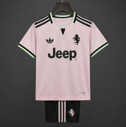 Kit Criança Juventus FC 2026-27 Alternativo Rosa