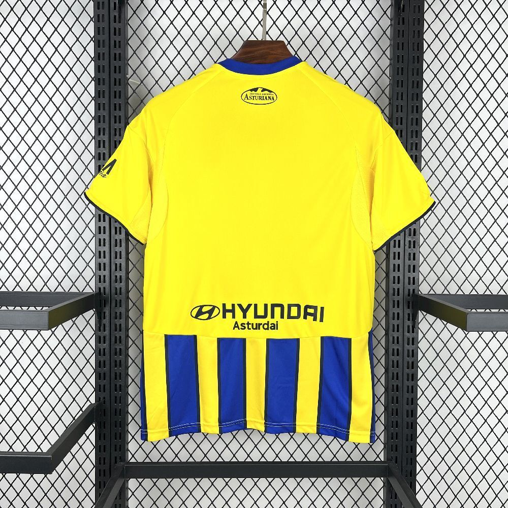 Camisola Real Oviedo 2025-26 Alternativa Amarela Versão Adepto