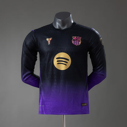 Camisola Manga Comprida FC Barcelona 2026-27 Alternativa Roxa Versão Jogador