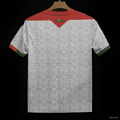 Camisola Burkina Faso 2024 Alternativa Branca Versão Adepto