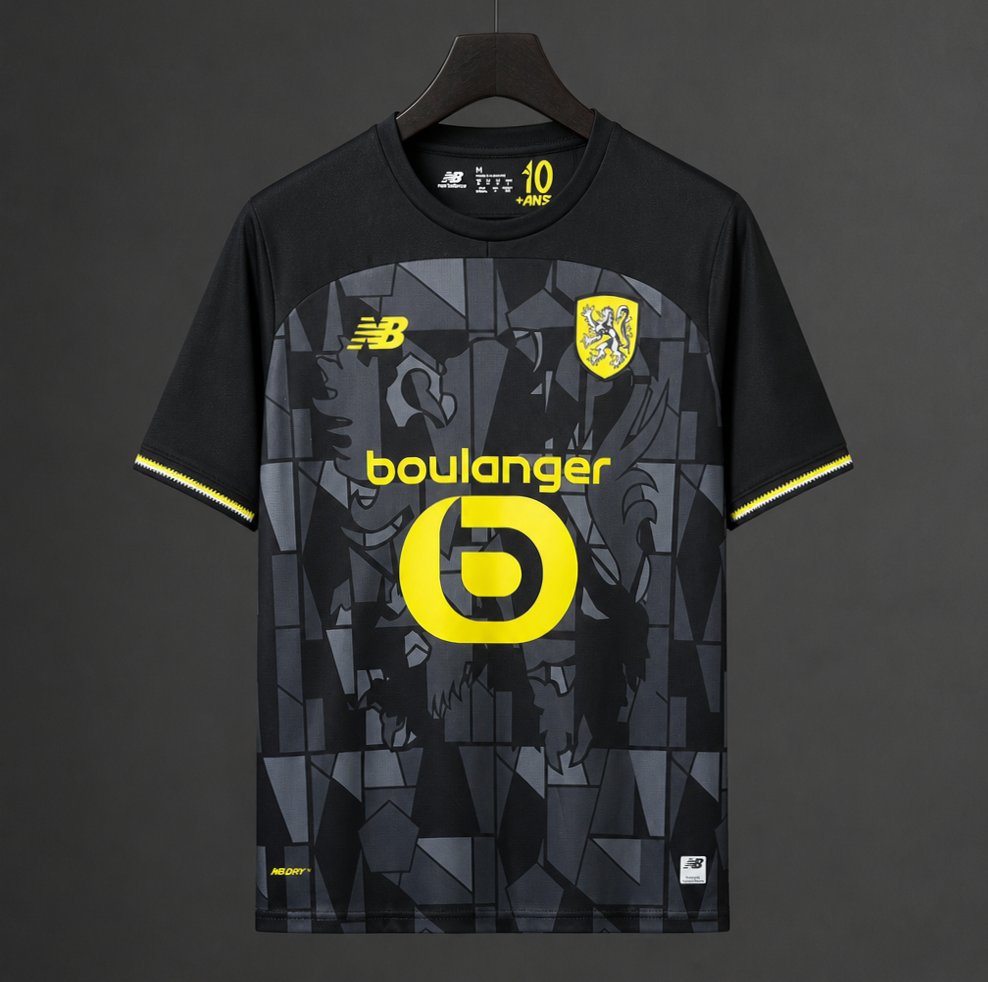 Camisola LOSC Lille 2026-27 Alternativa Preta Versão Adepto