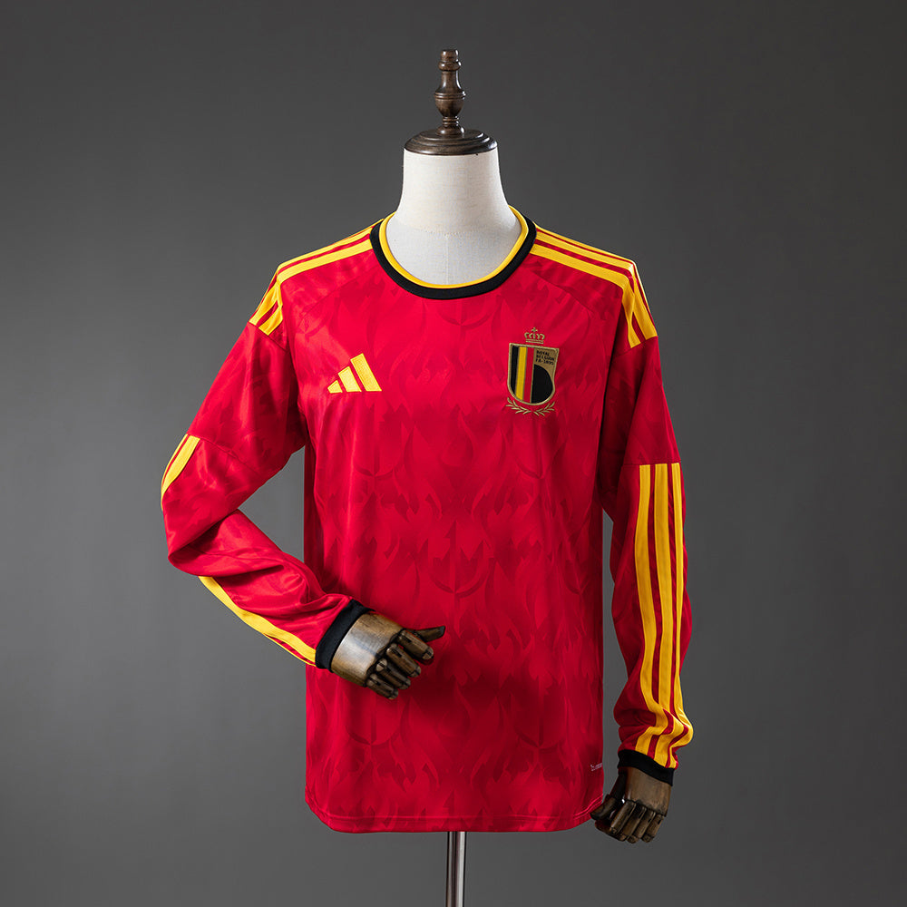 Camisola Manga Comprida Belgica 2026 Principal Versão Adepto