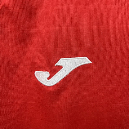 Camisola Cordoba CF 2025-26 Alternativa Vermelha Versão Adepto