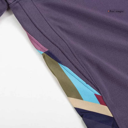 Camisola Manga Comprida Inglaterra 2024 Alternativa Azul Versão Adepto