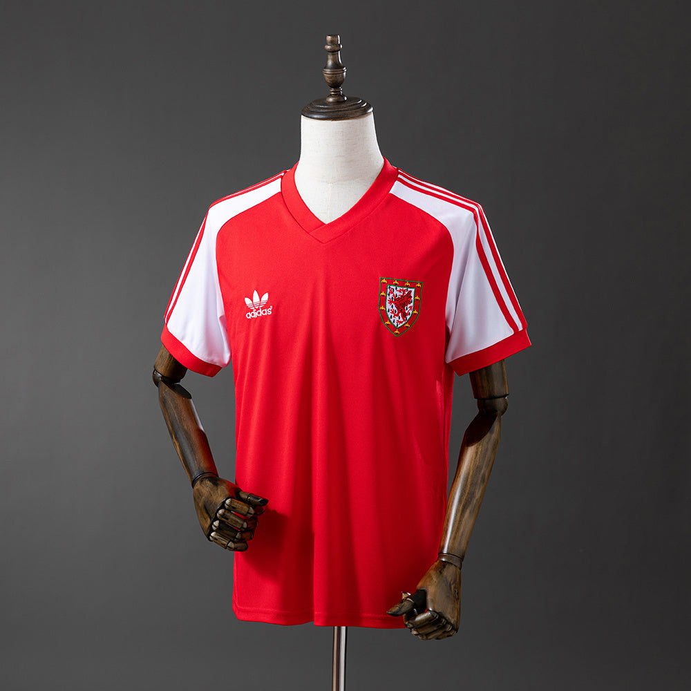 Camisola Pais de Gales 1980 Principal Versão Adepto