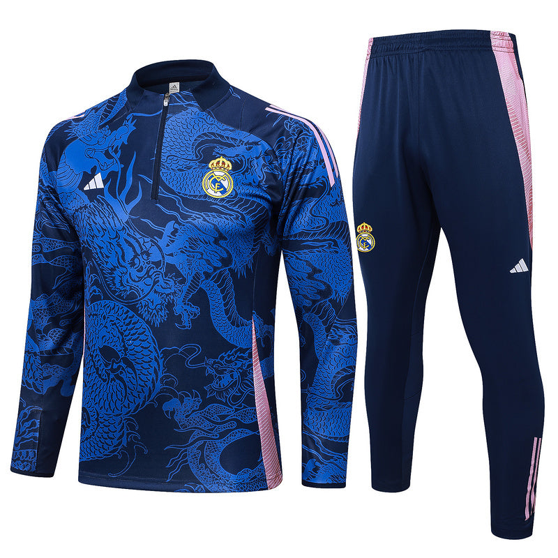 Fato de Treino Real Madrid CF 2024-25 - Camisola com Fecho