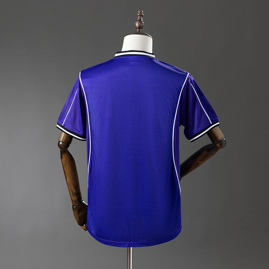 Camisola Real Madrid CF 1997-98 Alternativa Azul Versão Adepto