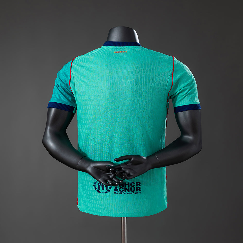 Camisola FC Barcelona 2026-27 Alternativa Azul Versão Jogador
