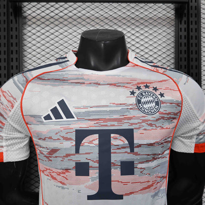 Camisola FC Bayern 2025-26 Alternativa Creme Versão Jogador