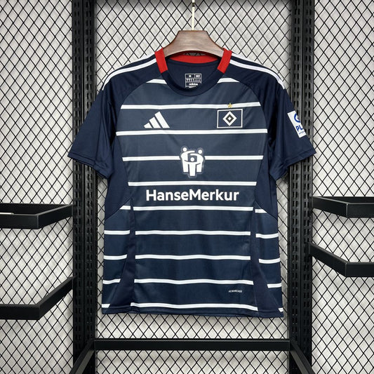 Camisola Hamburger SV 2024-25 Alternativa Azul Versão Adepto