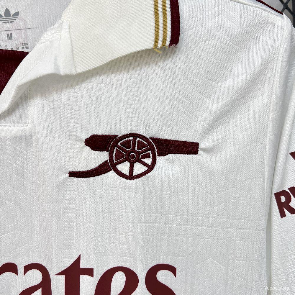 Camisola Manga Comprida ARS 2025-26 Alternativa Branca Versão Adepto