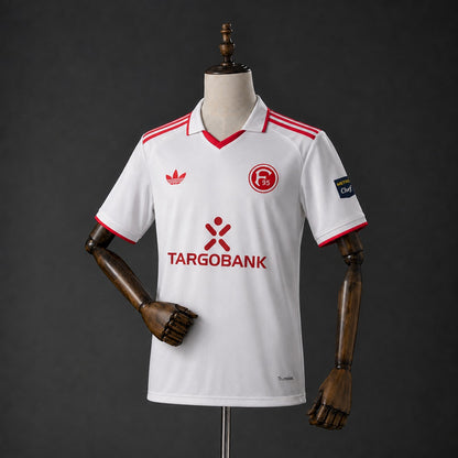 Camisola Fortuna Dusseldorf 95 2026-27 Alternativa Branca Versão Adepto