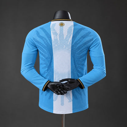 Camisola Manga Comprida Argentina 2026 Messi Tribute Versão Jogador