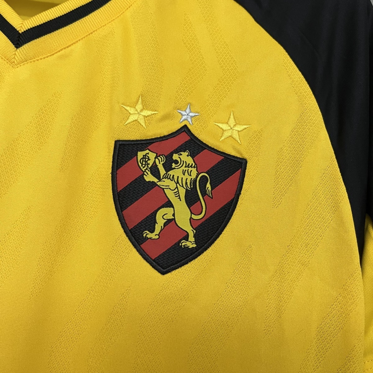 Camisola SC Recife 2025-26 Alternativa Amarela Lisa Versão Adepto