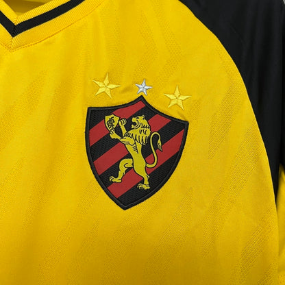 Camisola SC Recife 2025-26 Alternativa Amarela Lisa Versão Adepto