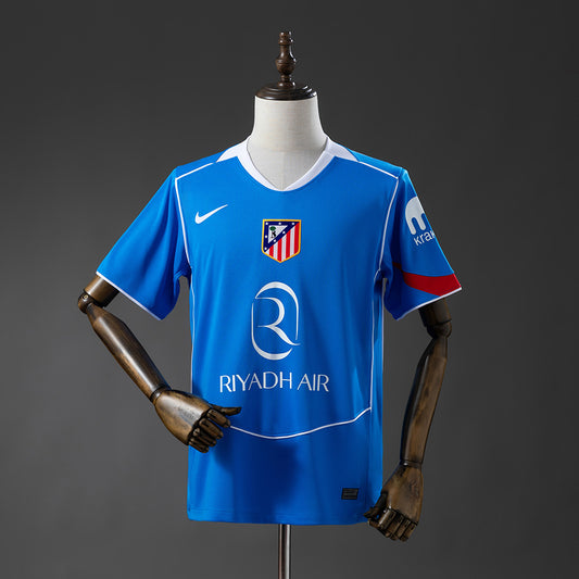 Camisola Atletico Madrid 2025-26 Alternativa Azul Claro Versão Adepto