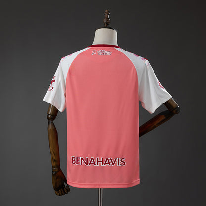 Camisola Malaga FC 2026-27 Alternativa Rosa Versão Adepto